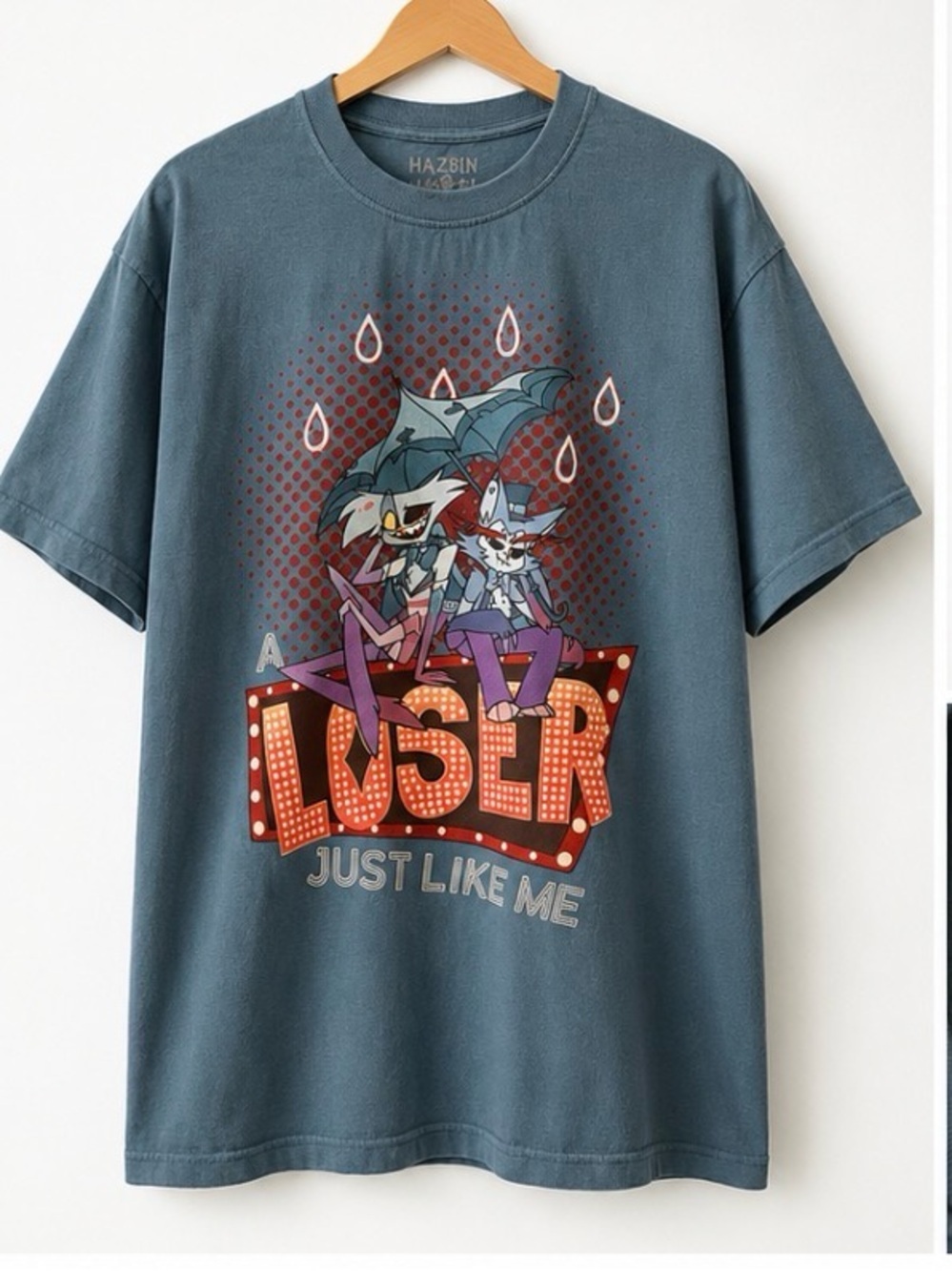 Hazbin Hotel “A Loser Just Like Me” Graphic T-Shirt XL Hot Topic 100% Cotton